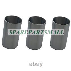 3 pcs STD Cylinder Liners Fit For Isuzu 3CE1 3CE1-BDZ1 Diesel Engine