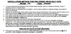 ARP Head Bolt Kit Pro Series 12 Point Nuts 87-92 Toyota SUPRA 7MGTE #203-3902