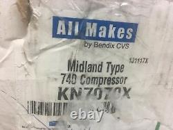 Bendix 740 Air Compressor for Detroit Diesel 0° Tilt Engines Midland # KN7070X