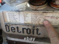 Detroit Diesel 8V92TA Turbo Diesel Engine RUNS EXC. LOW MILES! DDEC! 8V92 V8 GM
