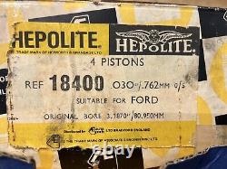 Hepolite Pistons (4 Pistons Total) for Ford