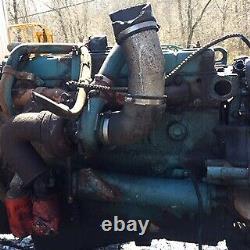 International 1985 Dt-360 Long Block Engine 212,000 MI Wrecked Pump & Front Part