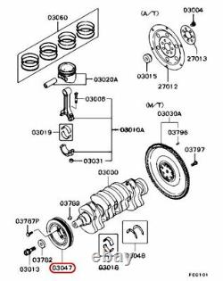 Mitsubishi OEM Pulleys, Crankshafts MD377605 for CP9A 4G63 EVO5.6